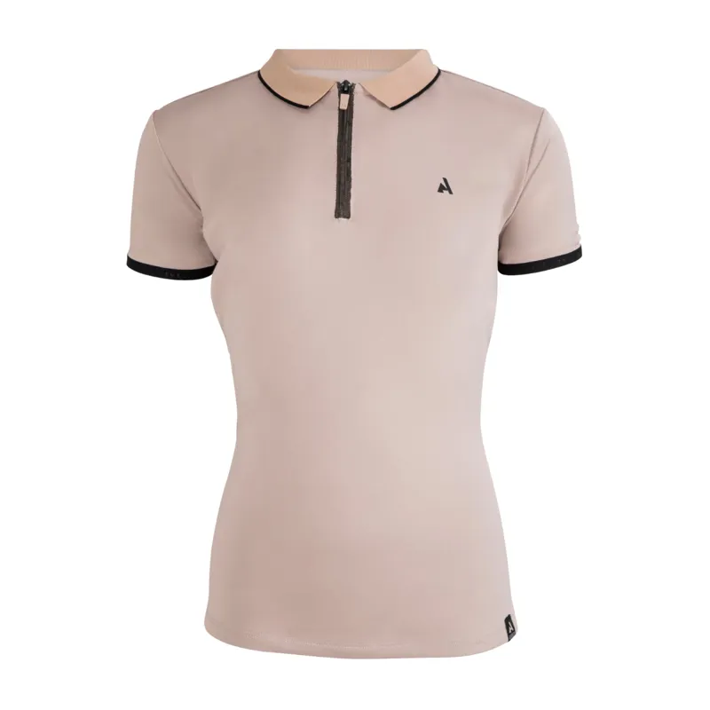 Shires Aubrion React Tech Polo - Young Rider - Sand