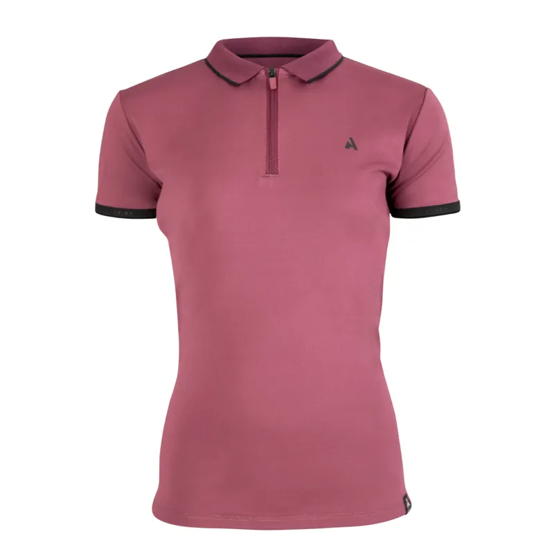 Shires Aubrion React Tech Polo - Young Rider - Mauve