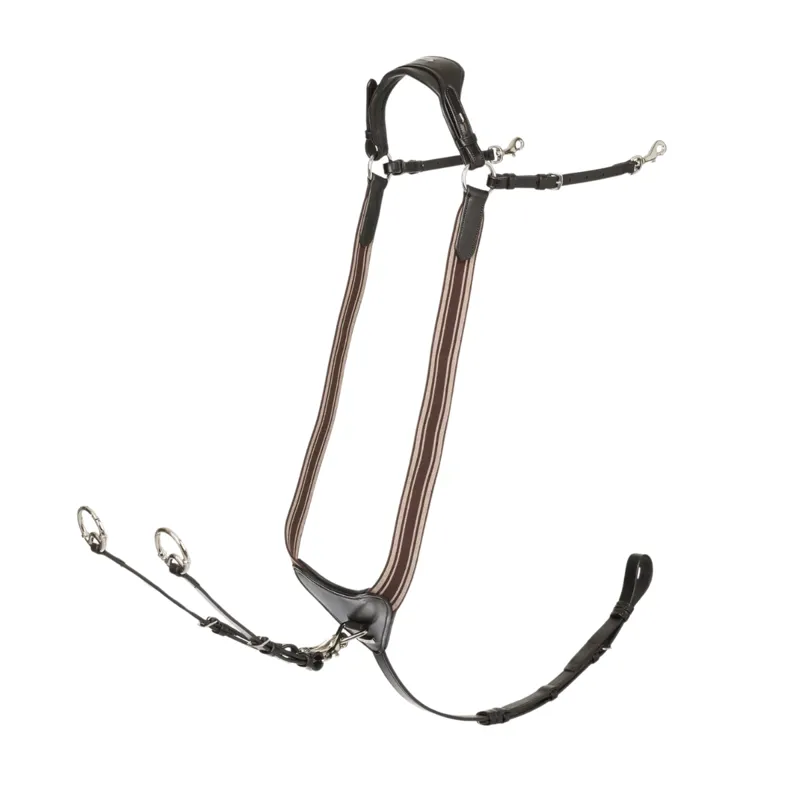 LeMieux Arika Elasticated Breastplate - Havana/Silver