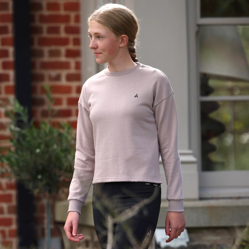 Shires Aubrion React Sweatshirt - Young Rider - Sand-2