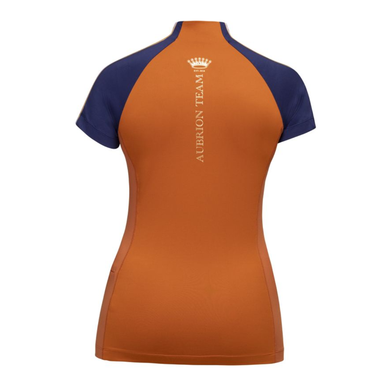 Shires Aubrion Ladies Team Short Sleeve Base Layer - Rust-1
