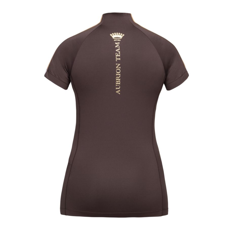 Aubrion Ladies Team Short Sleeve Base Layer - Umber-1