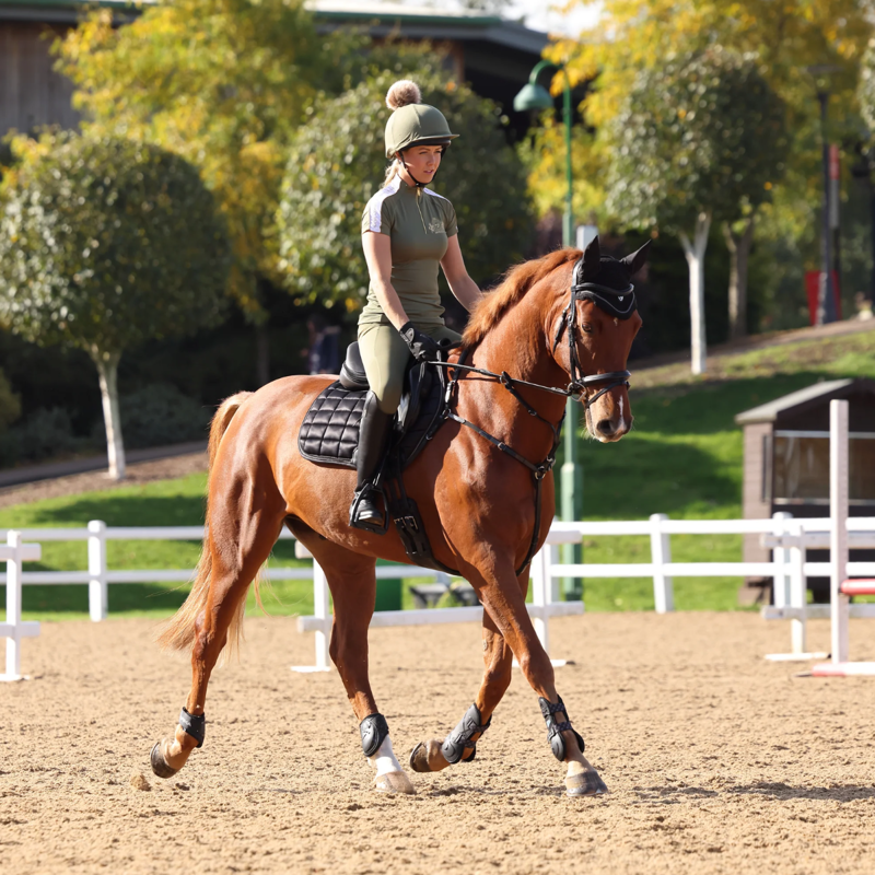 Aubrion Ladies Team Short Sleeve Base Layer - Moss-3