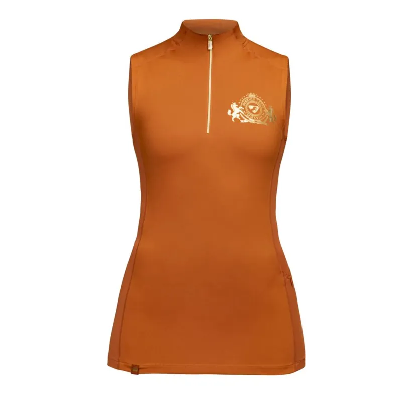 Shires Aubrion Ladies Team Sleeveless Base Layer - Rust
