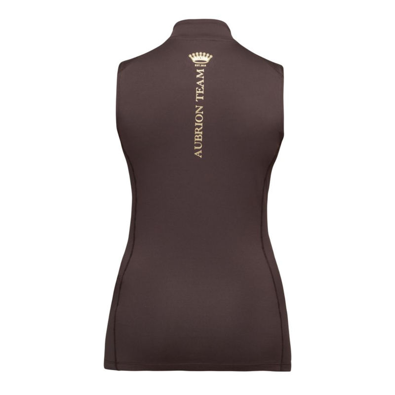 Shires Aubrion Ladies Team Sleeveless Base Layer - Umber-1