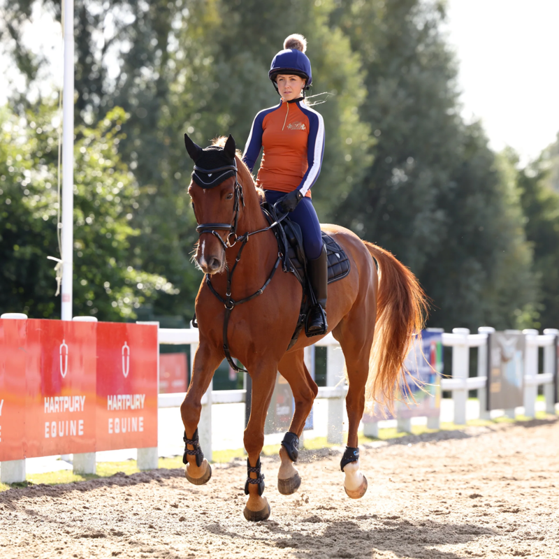 Shires Aubrion Ladies Team Long Sleeve Base Layer - Rust-8