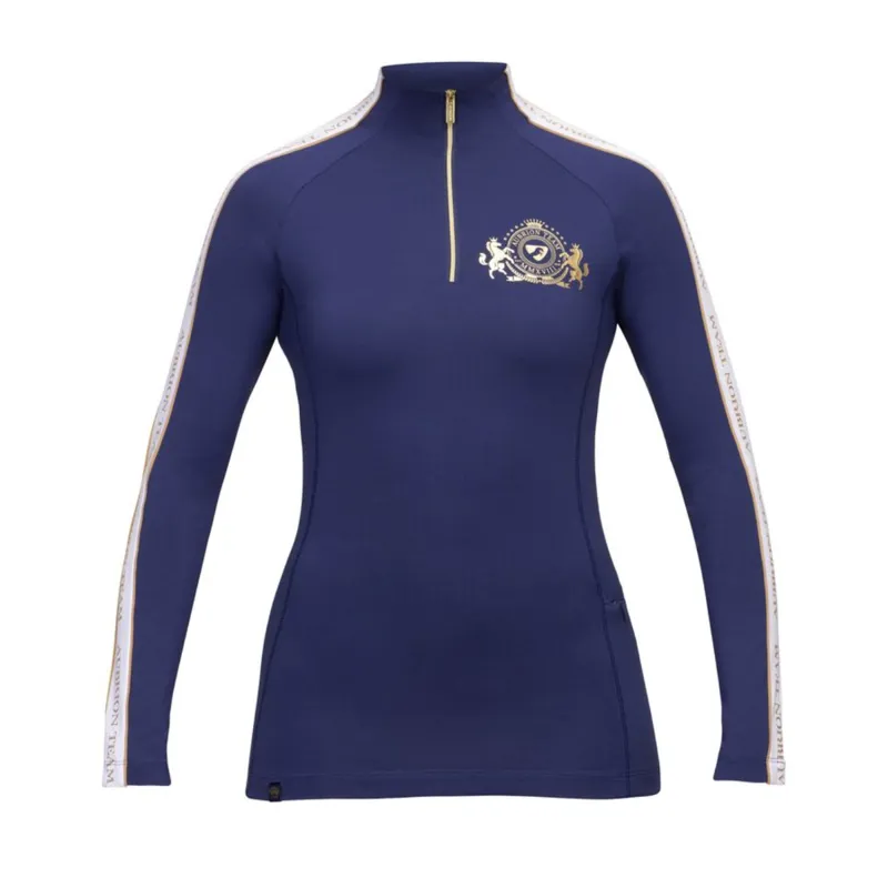 Shires Aubrion Ladies Team Long Sleeve Base Layer - Midnight
