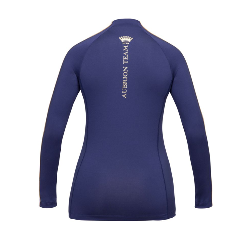 Shires Aubrion Ladies Team Long Sleeve Base Layer - Midnight-1