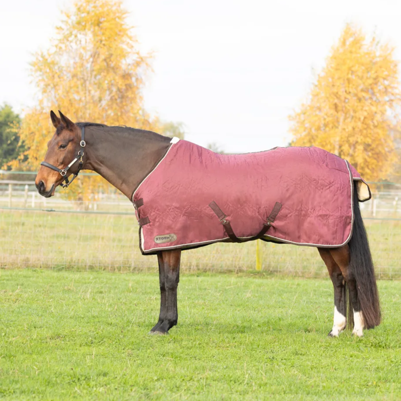 Hy StormX Original Luxury Show Rug - Burgundy/Cream-1