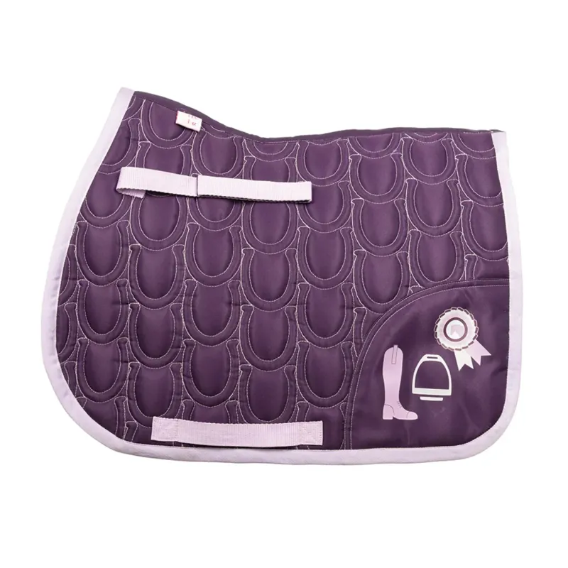 Giddy Up Gymkhana Saddle Pad by Little Rider - Purple/Lilac