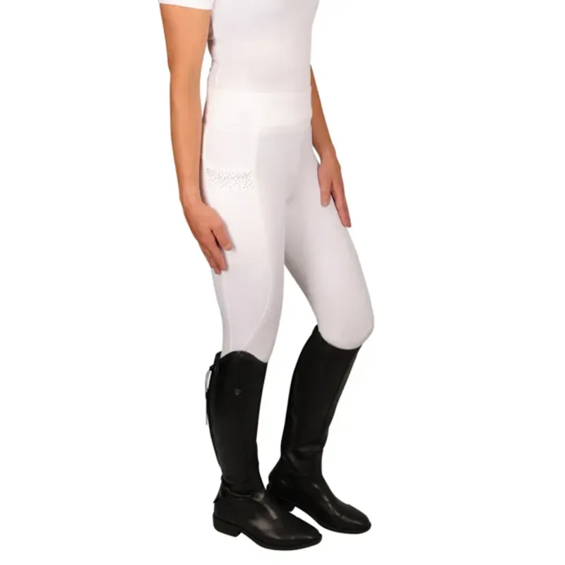 Hy Equestrian Roka Regal Riding Tights - White
