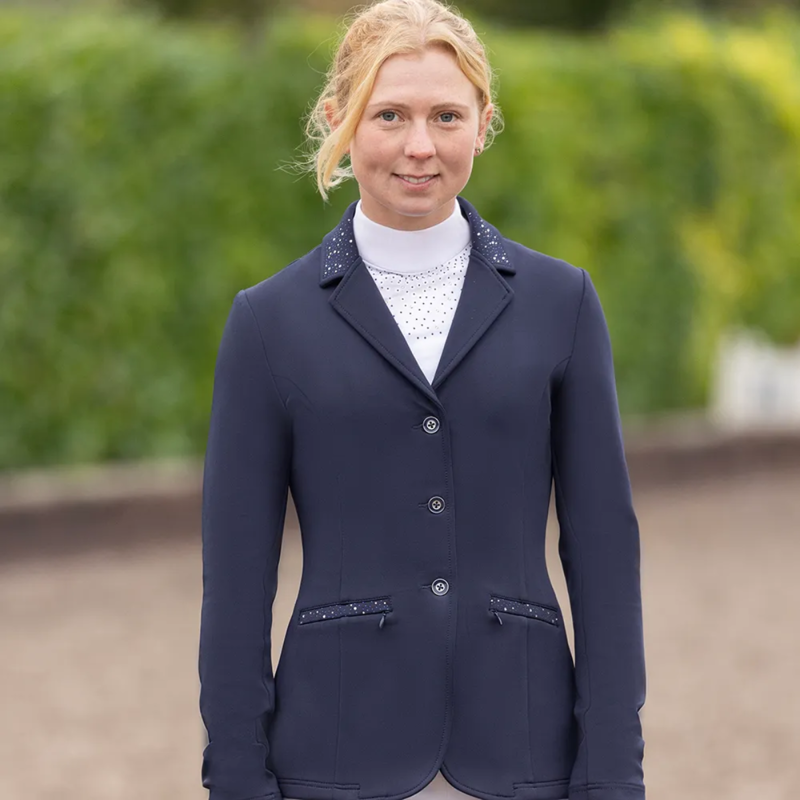 Hy Equestrian Ladies Roka Regal Show Jacket - Navy-1