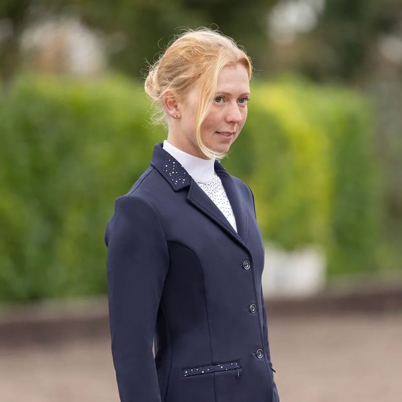Hy Equestrian Ladies Roka Regal Show Jacket - Navy-2