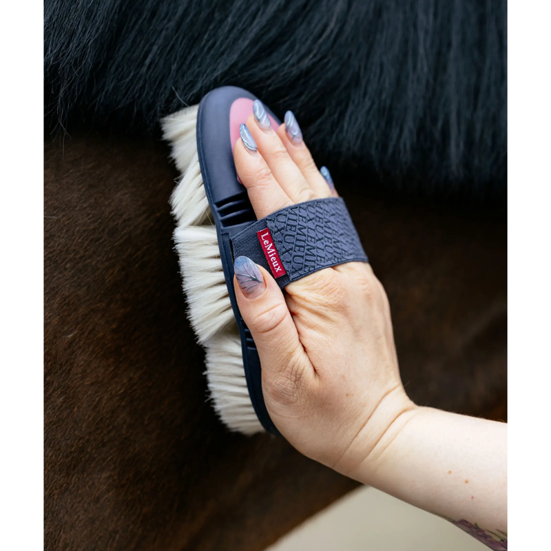 LeMieux Flexi Goat Hair Body Brush - Peony-1