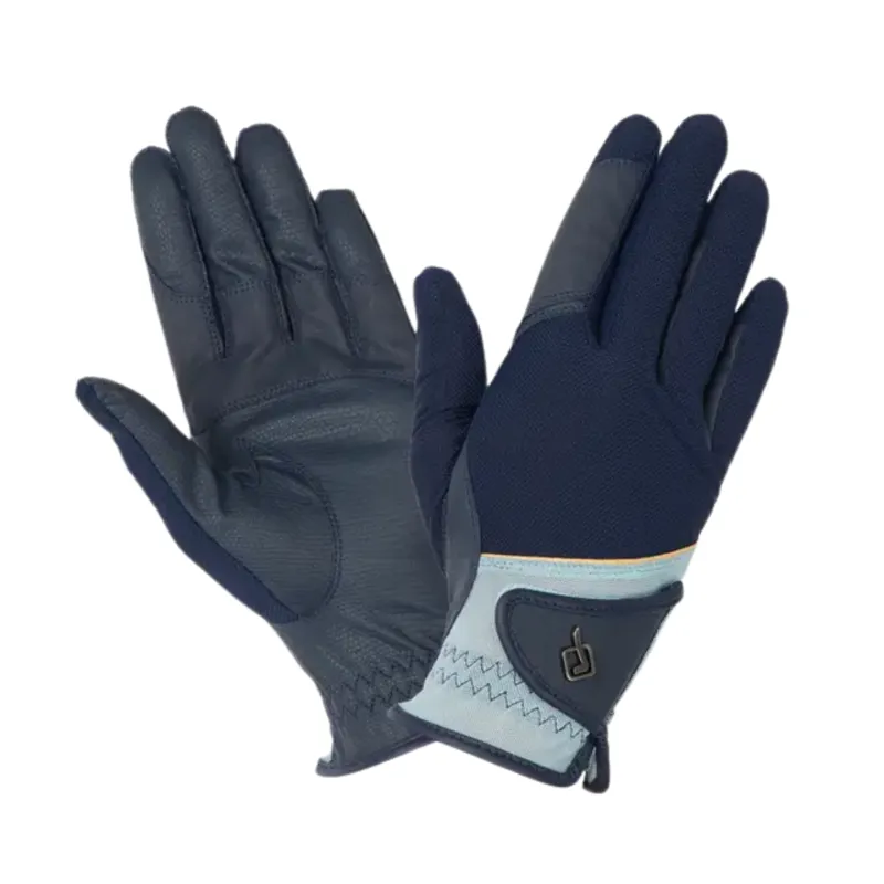 LeMieux Pro Mesh Gloves - Navy/Aqua