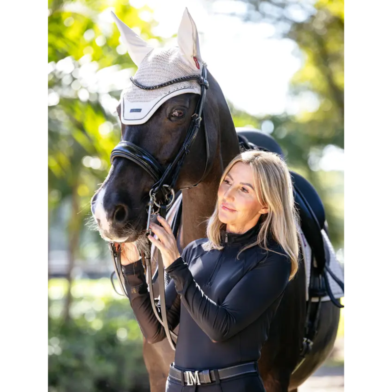 LeMieux Essence Acoustic Fly Hood - Stone-1