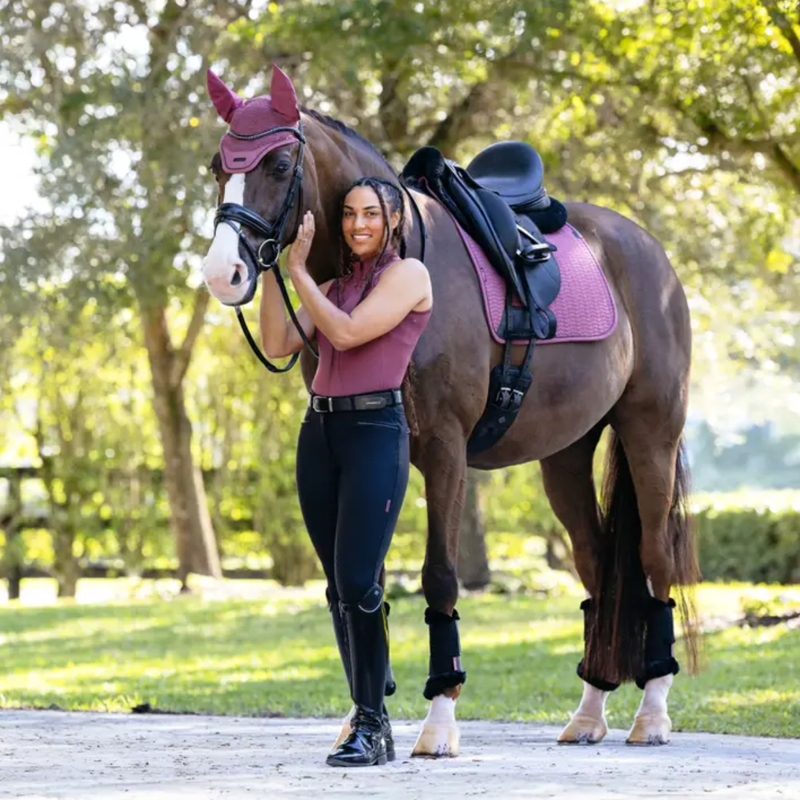 LeMieux Essence Dressage Square - Rosewood-2