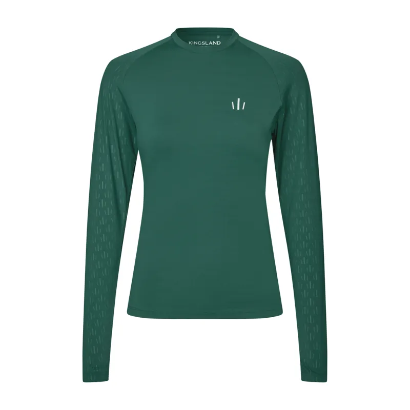 Kingsland KLNico Ladies Round Neck Shirt - Green June Bug