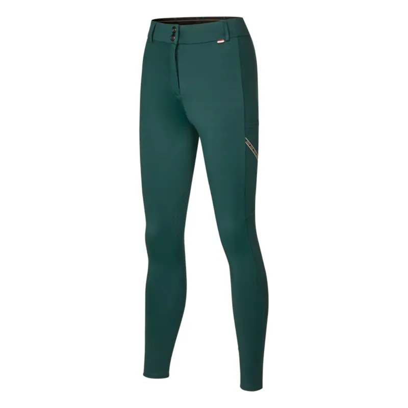 Kingsland KLKaya Ladies H Shape K-Grip Breeches - Green June Bug