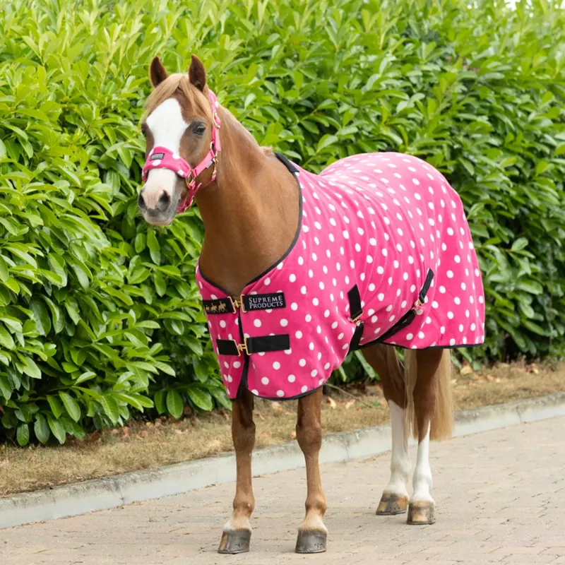 Supreme Products Dotty Fleece Rug -  Paradise Pink