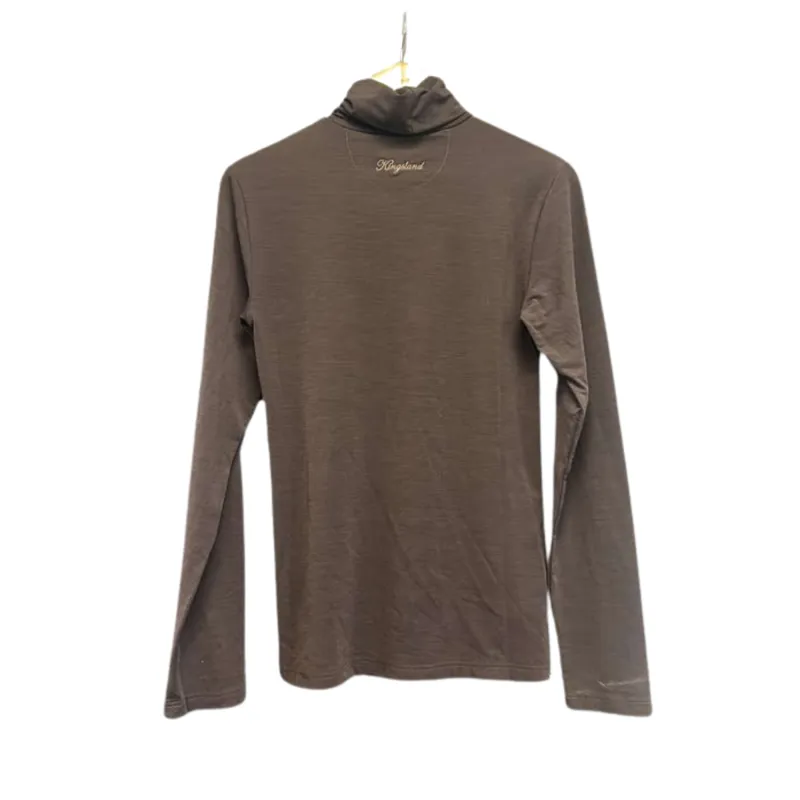 Kingsland Ladies Turtleneck Top - Brown Melange-1
