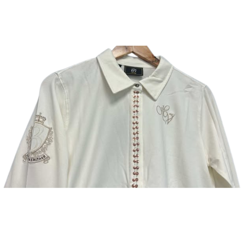 HV Polo Ladies Megan Shirt - Ecru-2
