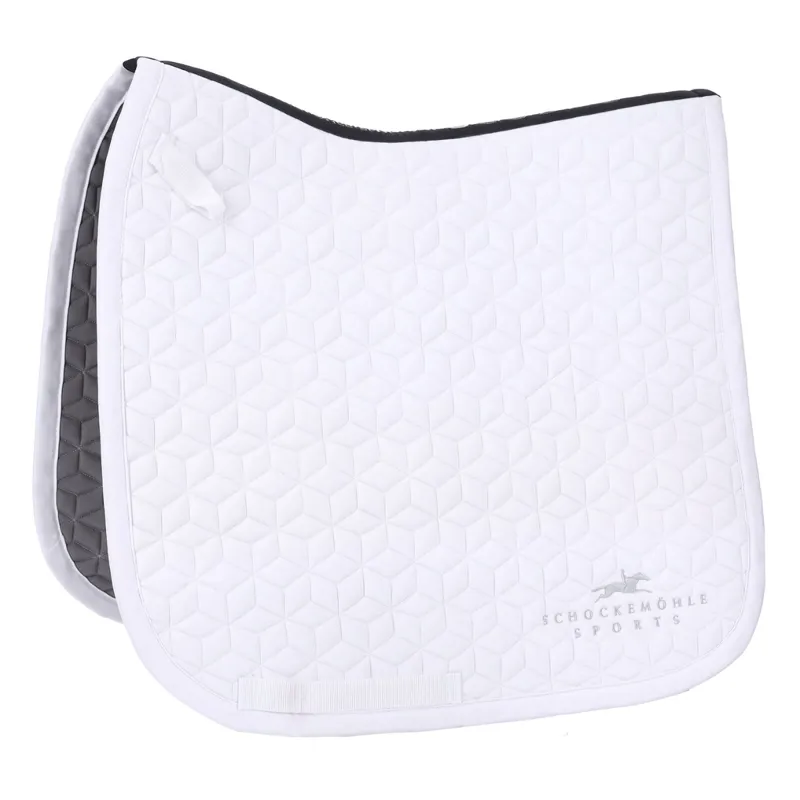 Schockemohle SPThalia D Style Saddlepad - Optical White Logo - Full