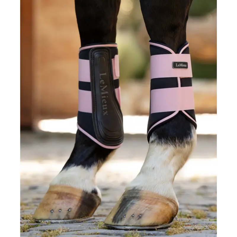 LeMieux Grafter Brushing Boots - Blossom-2