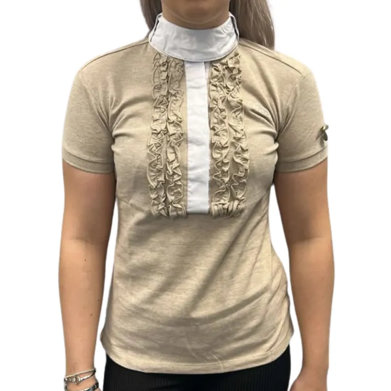 HV Polo Ladies Varela Dressage Shirt - Sand Melange