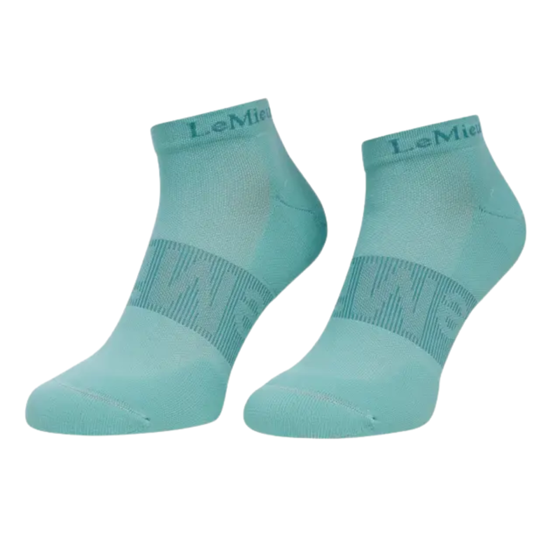 LeMieux Trainer Socks 3 Pack - Rosewood/Dusk/Aqua-2