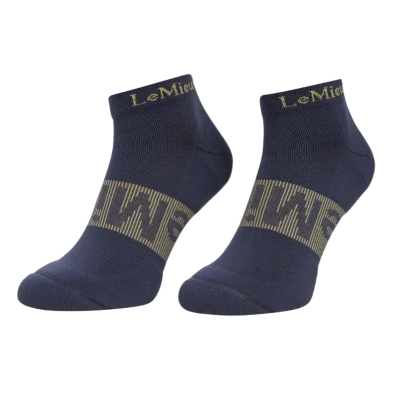 LeMieux Trainer Socks 3 Pack - Rosewood/Dusk/Aqua-3