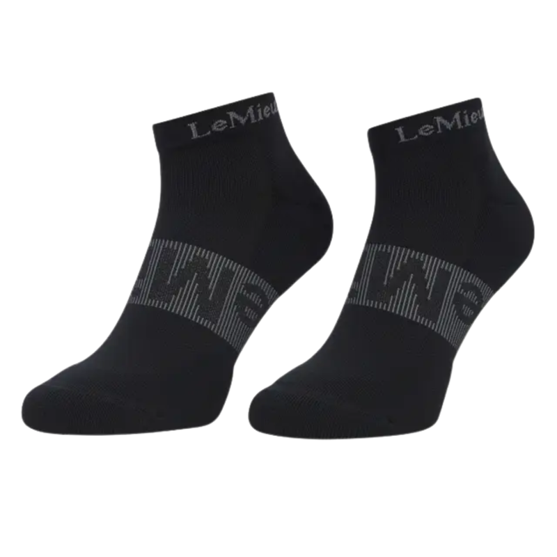 LeMieux Trainer Socks 3 Pack - Black-1