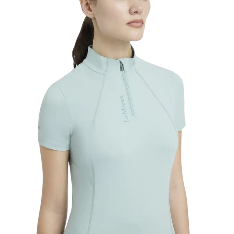 LeMieux Classique Short Sleeve Base Layer - Aqua-2