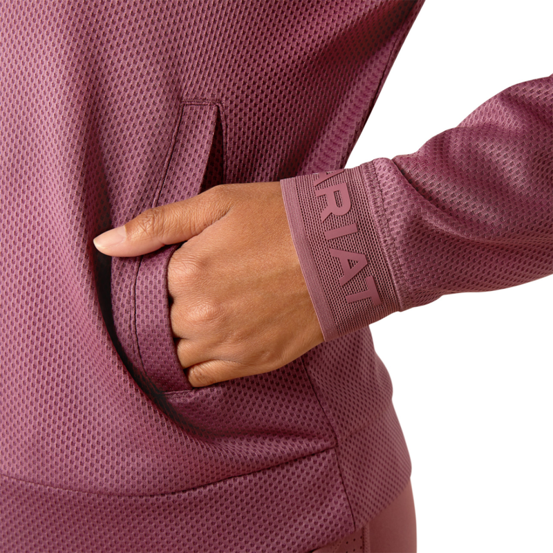 Ariat Women's Breathe 1/2 Zip Sweatshirt - Tulipwood-3