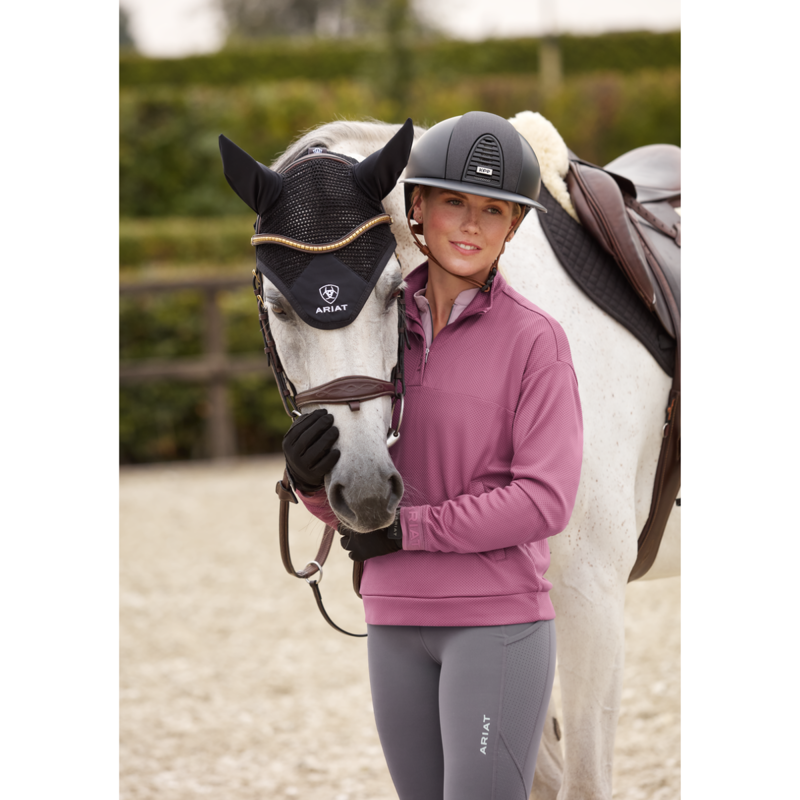 Ariat Women's Breathe 1/2 Zip Sweatshirt - Tulipwood-4