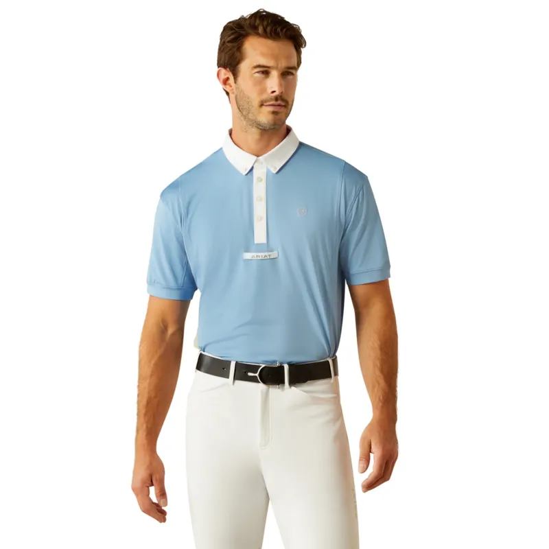 Ariat Men's Short Sleeve Tek Show Shirt - Blissful Blue