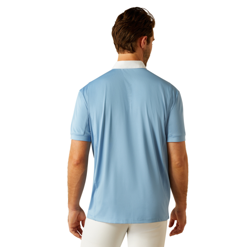 Ariat Men's Short Sleeve Tek Show Shirt - Blissful Blue-1
