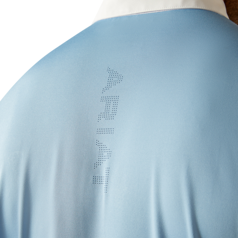 Ariat Men's Short Sleeve Tek Show Shirt - Blissful Blue-3