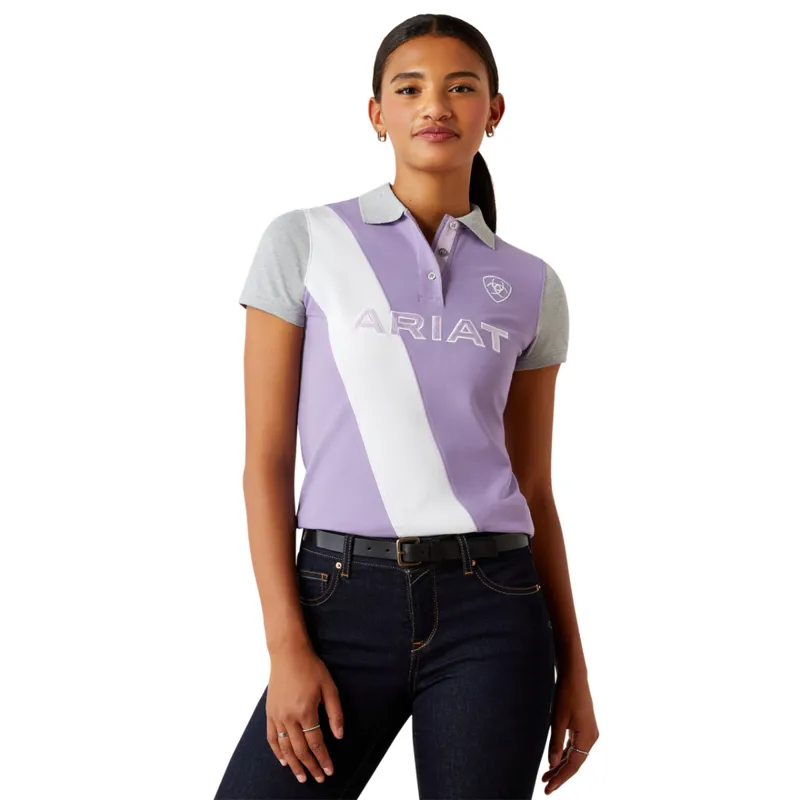Ariat Women's Taryn Polo - Chalk Violet