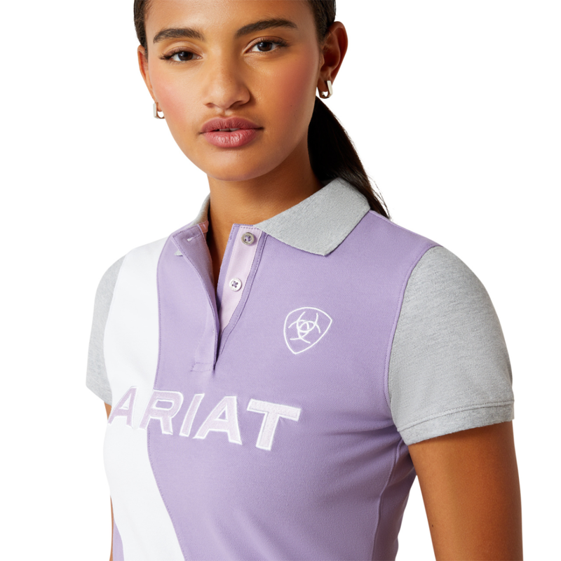Ariat Women's Taryn Polo - Chalk Violet-2