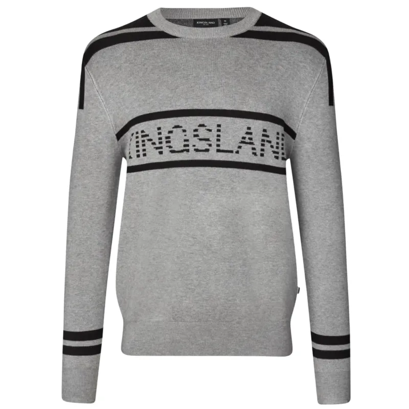 Kingsland KLNolan Men's Knitted Pullover - Grey Melange Medium