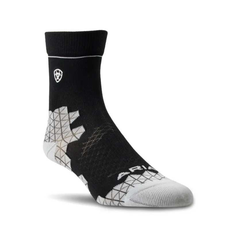AriatTEK Devon Performance Paddock Socks - Black/Sheet