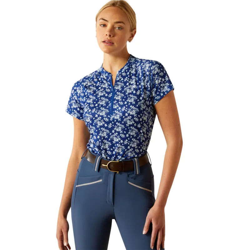 Ariat Women's Labyrinth 1/4 Zip Base Layer - Sodalite Floral