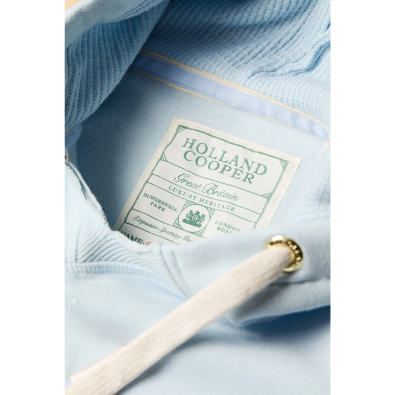 Holland Cooper Varsity Hoodie - Pale Blue-3