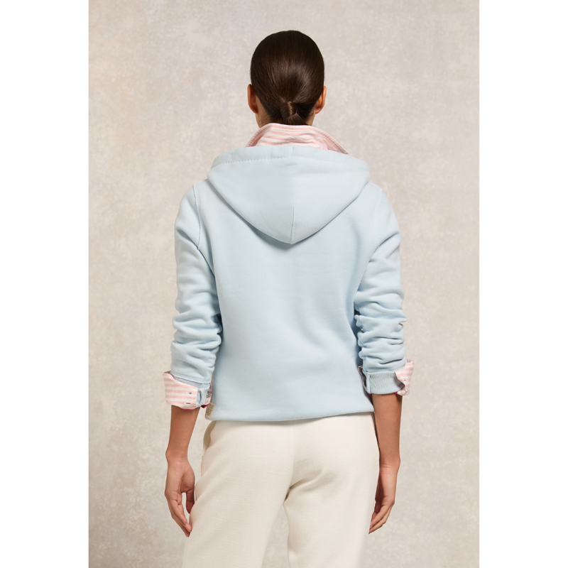 Holland Cooper Varsity Hoodie - Pale Blue-2