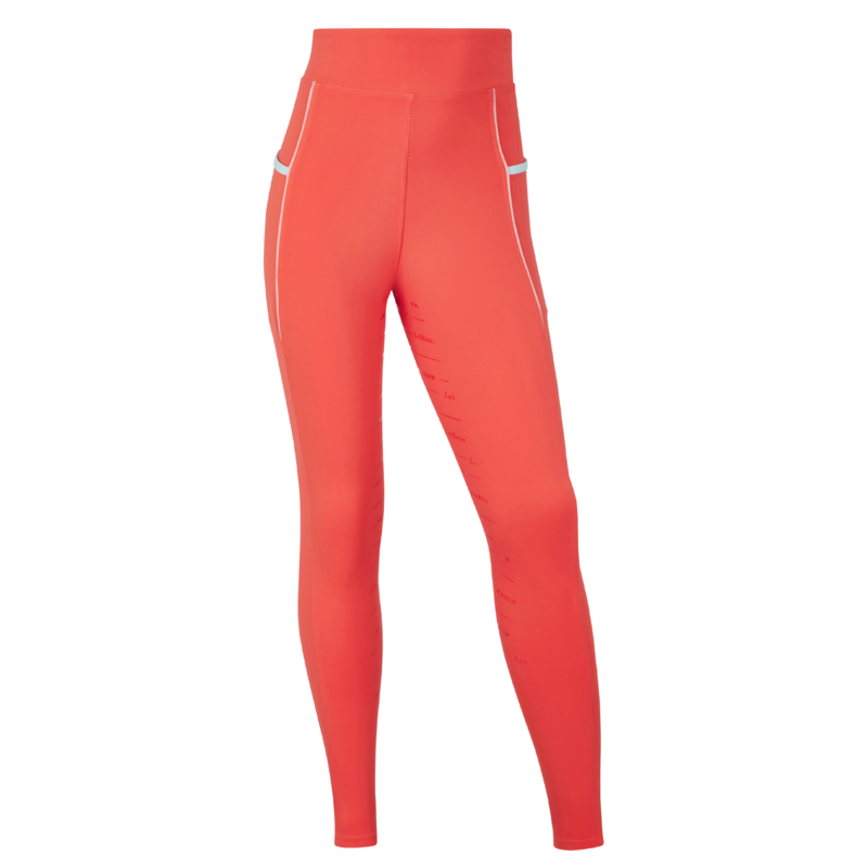 LeMieux Harlow Young Rider Orla Pull On Breeches - Coral Crush-1