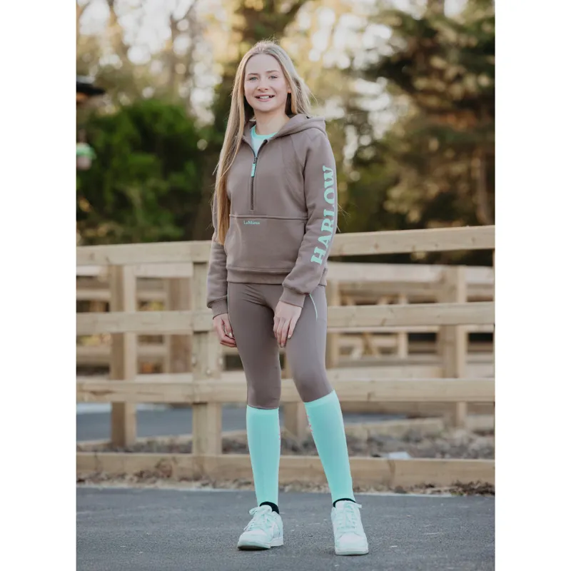 LeMieux Harlow Young Rider Orla Pull On Breeches - Walnut-1