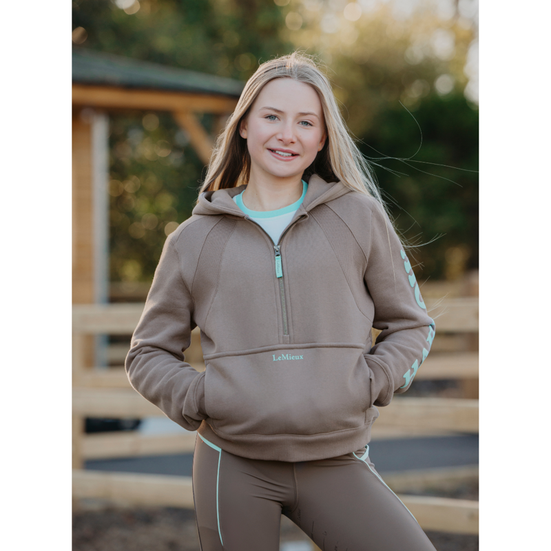 LeMieux Harlow Young Rider Hoodie - Walnut-3