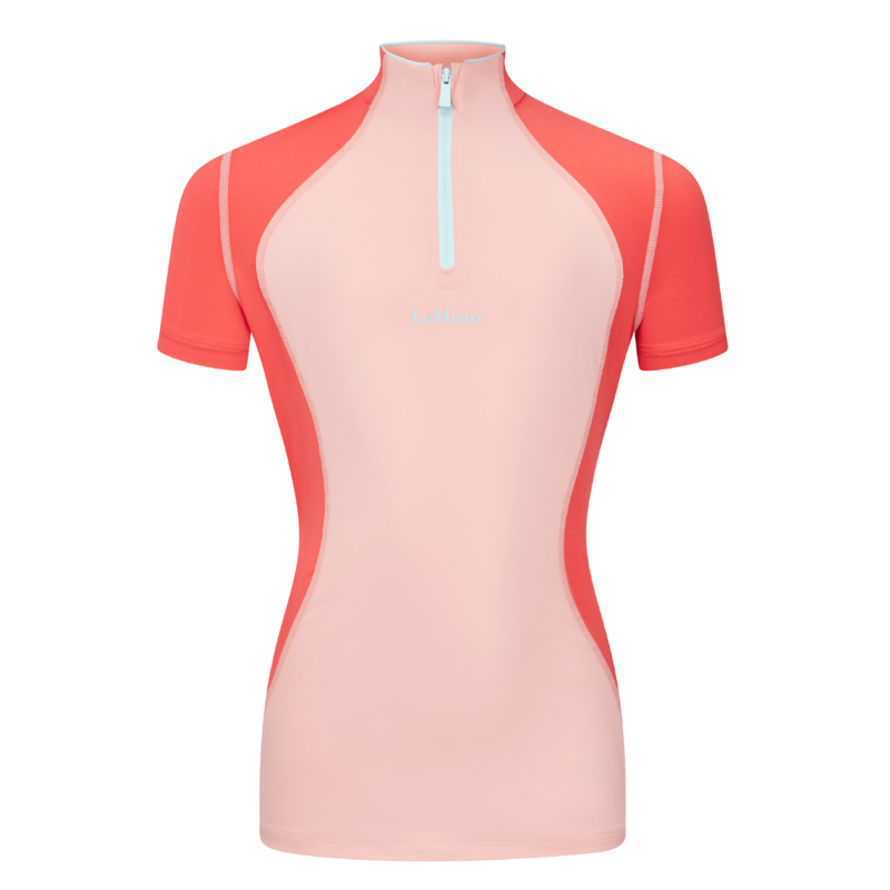 LeMieux Harlow Young Rider Short Sleeve Base Layer - Sugar Pink-1