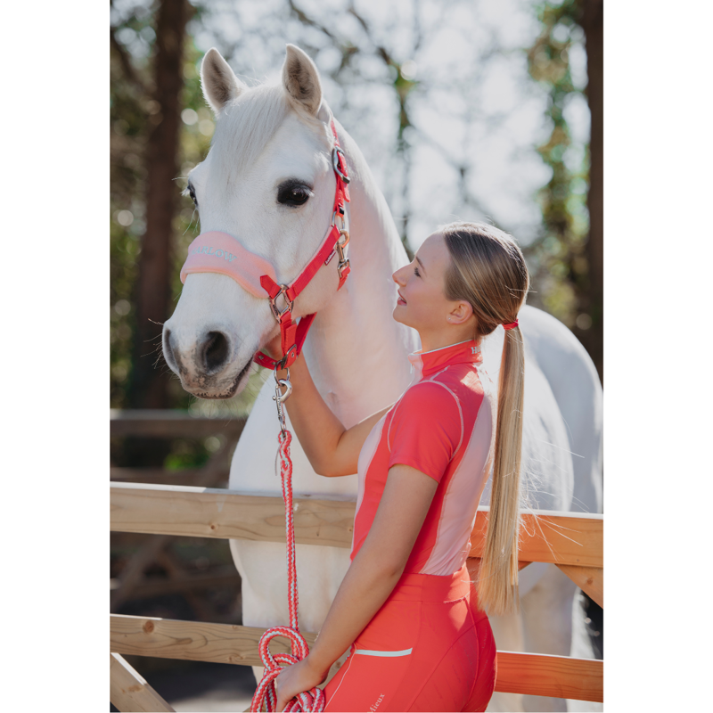 LeMieux Harlow Young Rider Short Sleeve Base Layer - Sugar Pink-5